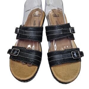 Clarks Hayla Mariel Black EU41M US9.5M slippers. Comfy. Stylish.‎ Granny vibe